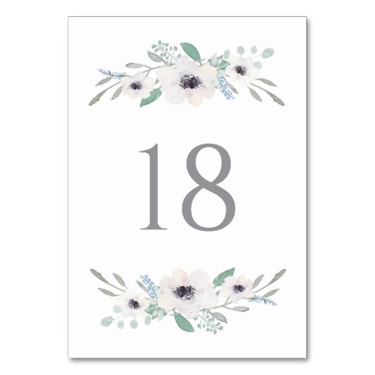 Tischnummern (Rückseite)