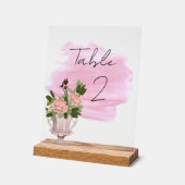 Tischnummern Acrylschild (Winkel)