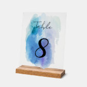 Tischnummern Acrylschild (Winkel)