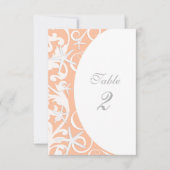 Tischnummern am weißen Korallenstrand (Vorderseite)