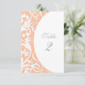 Tischnummern am weißen Korallenstrand (Stehend Vorderseite)