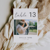 Tischnummern aus Foto, moderne Tischnummern,