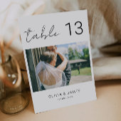 Tischnummern aus Foto, moderne Tischnummern,