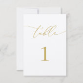 Tischnummern aus Gold und Elfenbein (Vorderseite)