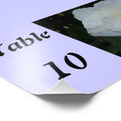 Tischnummern-Blume Fotodruck (Ecke)
