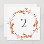 Tischnummern Blumengrenze (Vorne/Hinten)