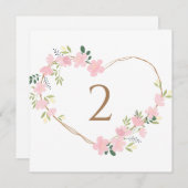 Tischnummern Blumengrenze (Vorne/Hinten)