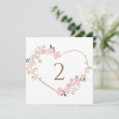 Tischnummern Blumengrenze (Stehend Vorderseite)