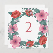 Tischnummern Blumengrenze (Vorne/Hinten)