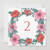 Tischnummern Blumengrenze (Vorderseite)