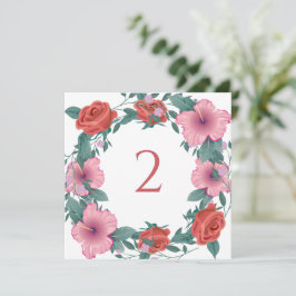 Tischnummern Blumengrenze
