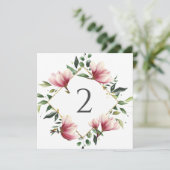 Tischnummern Blumengrenze (Stehend Vorderseite)