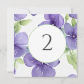Tischnummern Blumengrenze (Vorderseite)