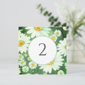 Tischnummern Blumengrenze (Stehend Vorderseite)