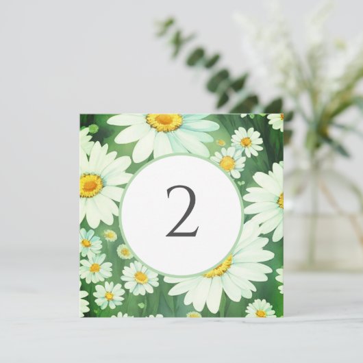 Tischnummern Blumengrenze (Stehend Vorderseite)