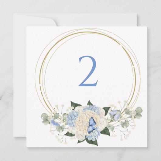 Tischnummern Blumengrenze (Vorderseite)