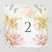 Tischnummern Blumengrenze (Vorne/Hinten)