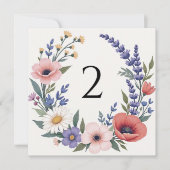 Tischnummern Blumengrenze (Vorderseite)