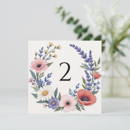 Tischnummern Blumengrenze