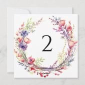 Tischnummern Blumengrenze (Rückseite)