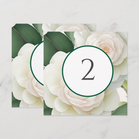 Tischnummern Blumengrenze (Vorne/Hinten)