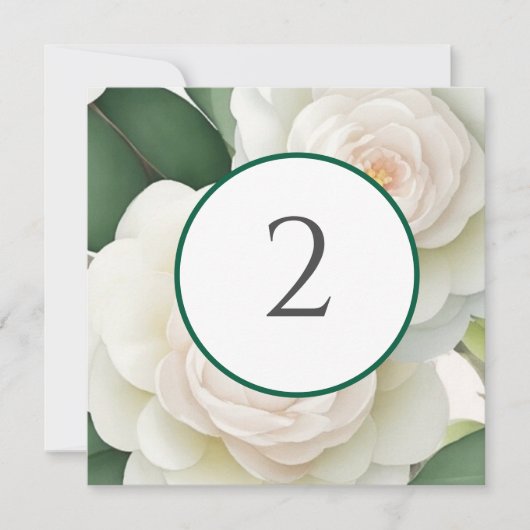 Tischnummern Blumengrenze (Vorderseite)