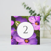 Tischnummern Blumengrenze (Stehend Vorderseite)