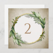 Tischnummern Blumengrenze (Vorne/Hinten)