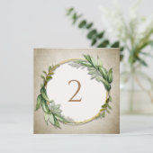 Tischnummern Blumengrenze (Stehend Vorderseite)