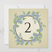 Tischnummern Blumengrenze (Vorderseite)