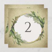 Tischnummern Blumengrenze (Vorne/Hinten)