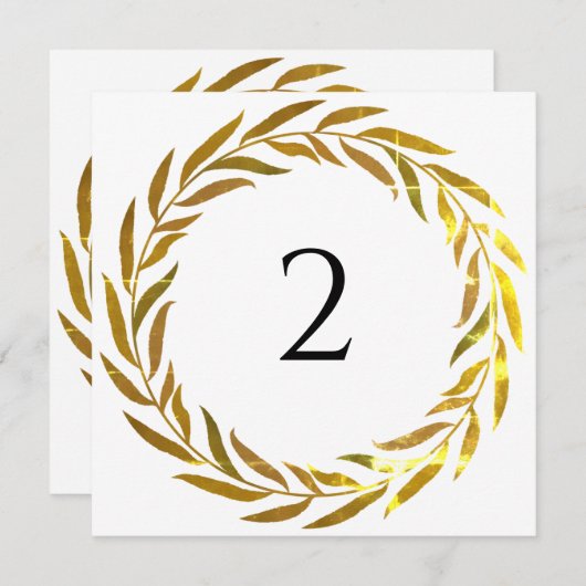 Tischnummern Blumengrenze (Vorne/Hinten)