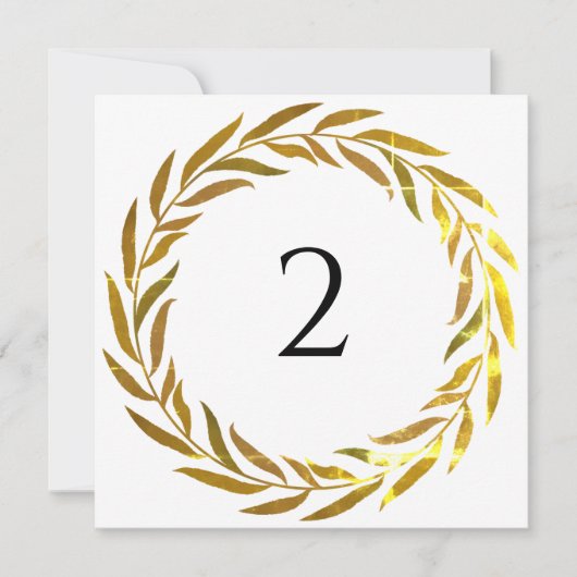 Tischnummern Blumengrenze (Vorderseite)