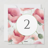 Tischnummern Blumengrenze (Rückseite)