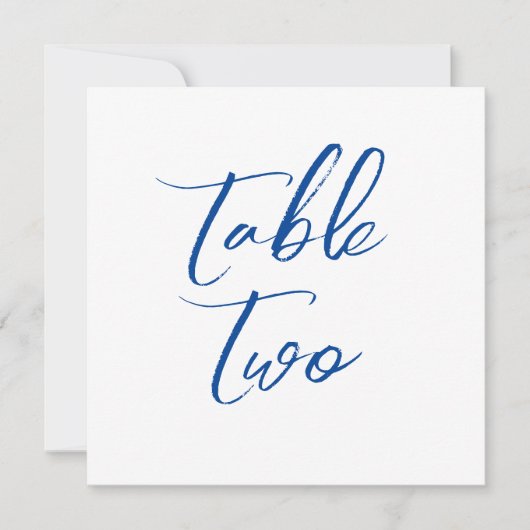 Tischnummern Blumenrahmen schlicht (Vorderseite)