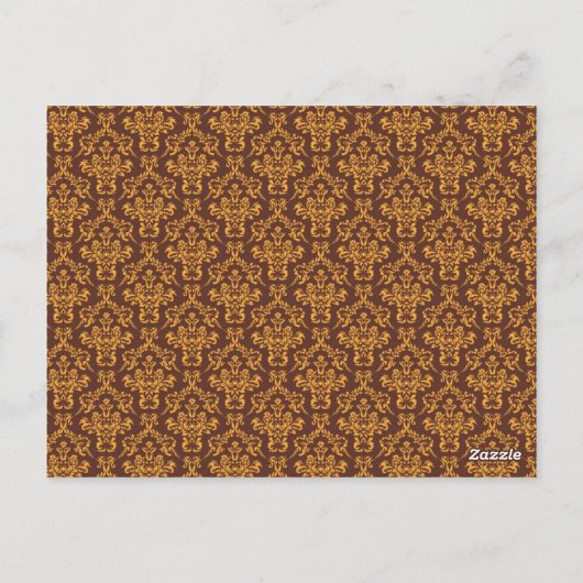 Tischnummern Damask Brown Orange Red (Rückseite)