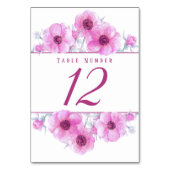 Tischnummern der Aquarellkunst (Rückseite)