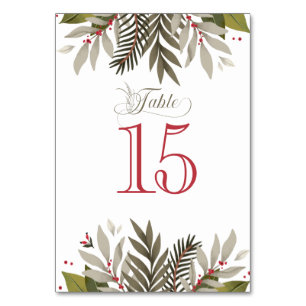 Tischnummern der Empfängnis von Mischtbotanischen 