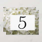 Tischnummern der Hydrangea-Blume (Vorne/Hinten)