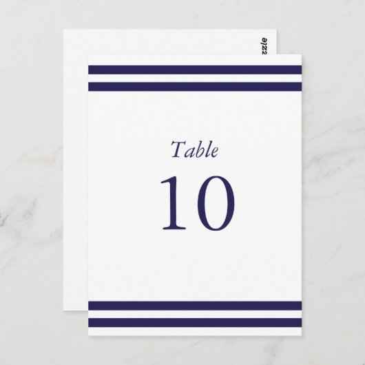 Tischnummern der Nautischen Marine (Vorne/Hinten)