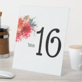 Tischnummern für Blumenzehen - Akryllisch Sockelschild (In Situ)