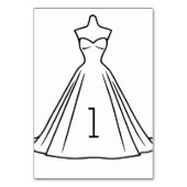 Tischnummern für die Silhouette-Sammlung (Vorderseite)