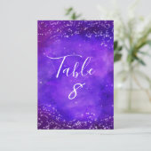 Tischnummern für die Sternennacht (Stehend Vorderseite)