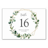 Tischnummern für Elegante geometrische Formen (Rückseite)