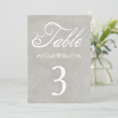 Tischnummern für Hochzeiten (Stehend Vorderseite)