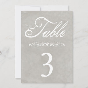 Tischnummern für Hochzeiten
