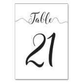 Tischnummern für Hochzeiten (Rückseite)