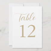 Tischnummern für Hochzeiten (Vorderseite)