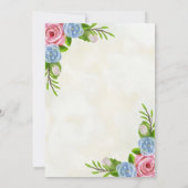 Tischnummern für Hochzeiten von Wasserfarben (Rückseite)