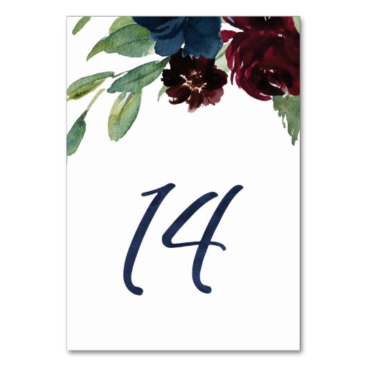 Tischnummern für KJ #14 (Vorderseite)